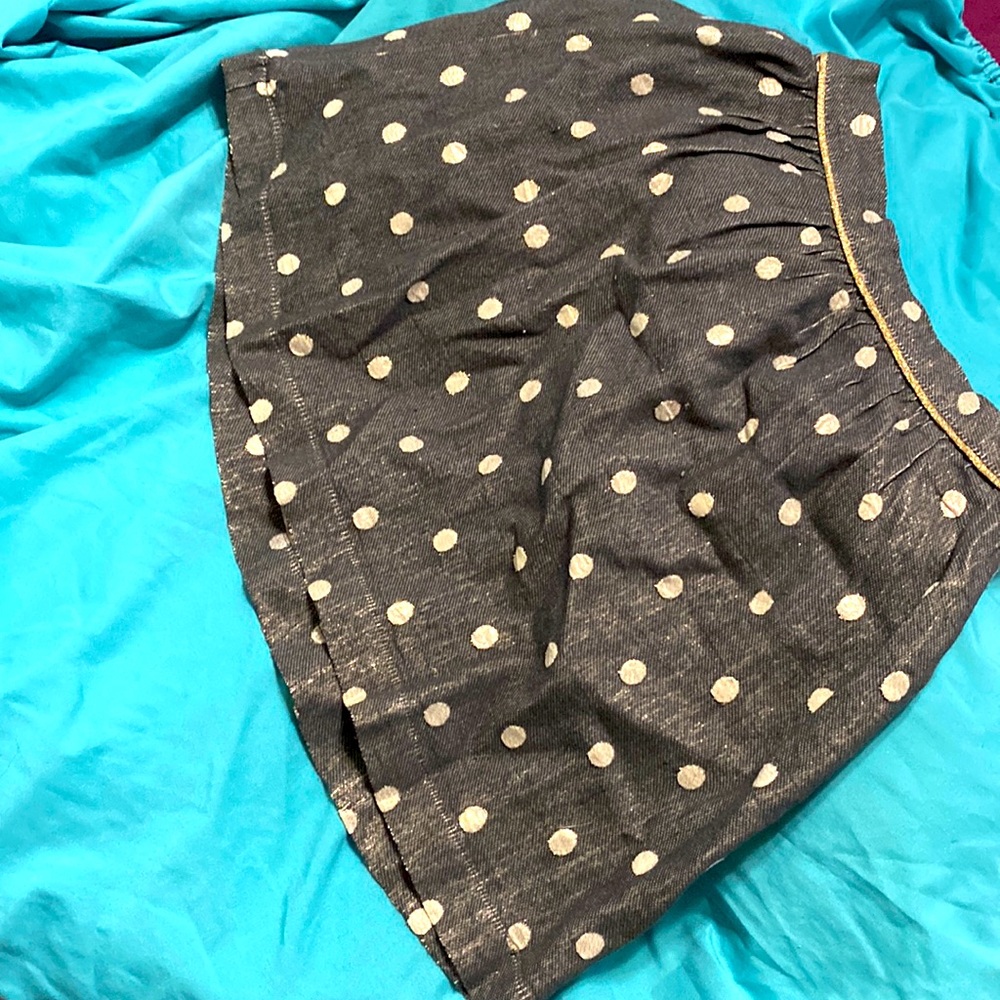 Polka Dot jean skirt